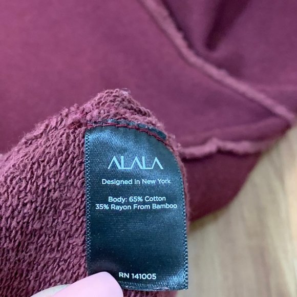 ALALA Maroon Riki Cowl Turtleneck Pullover Sweater - Picture 13 of 14